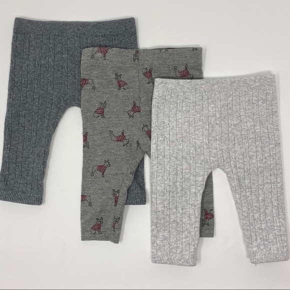 Unisex Joe Fresh 3-Item Grey Leggings Bundle - Picture 1 of 4